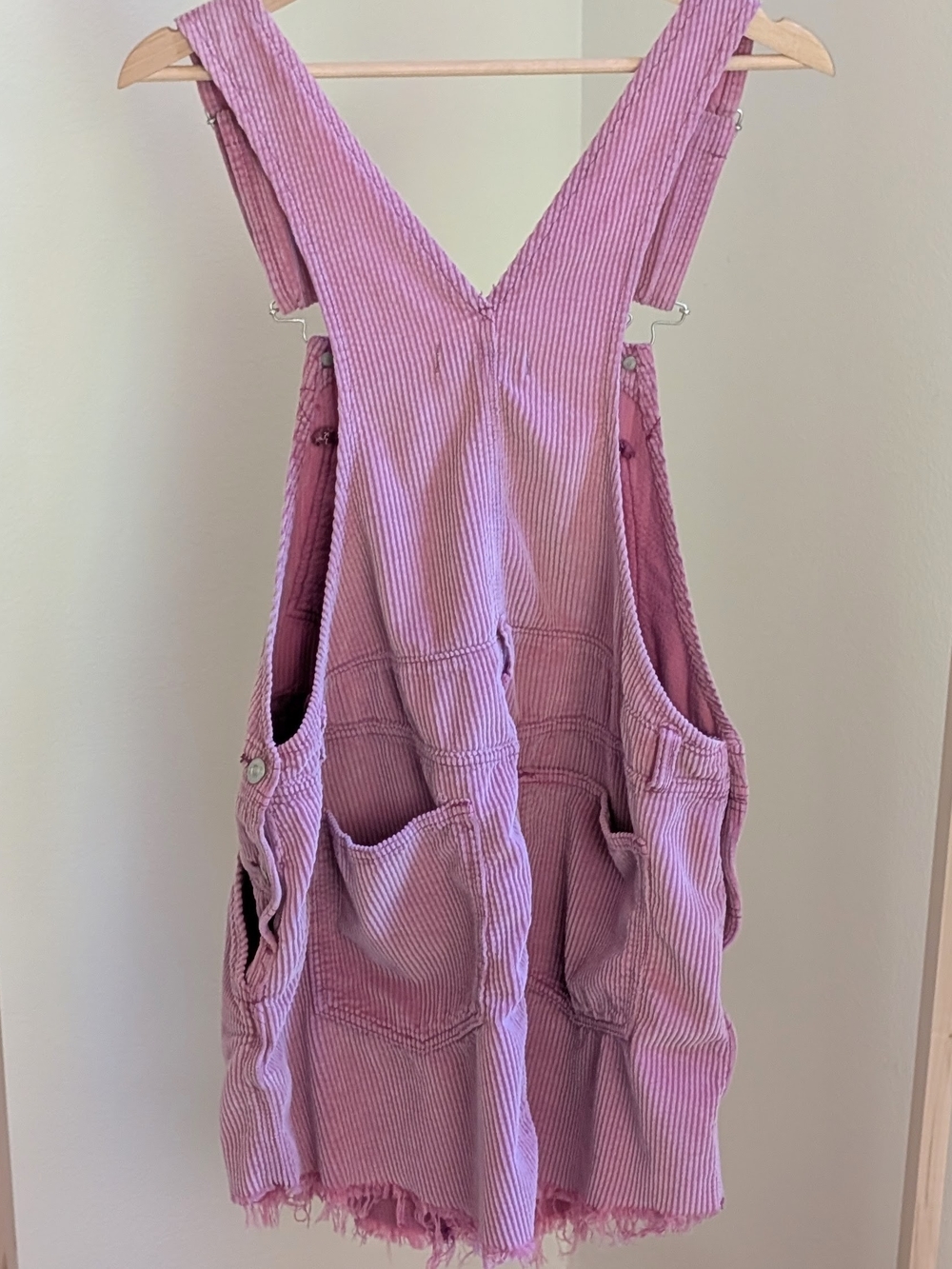 Free People x We The Free Baxter Corduroy Jumper Mini Dress In Light Pink - M - Picture 5 of 7